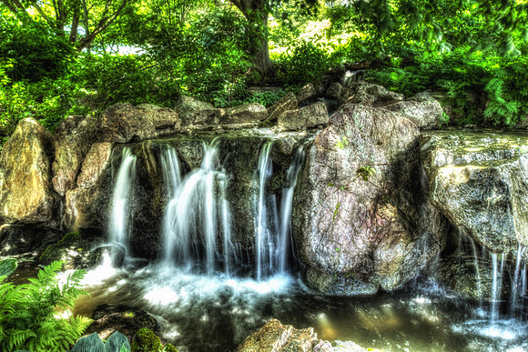 Waterfall at Chicago Botanic Garden
